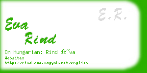 eva rind business card